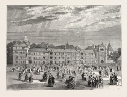 THE OPENING OF KEBLE COLLEGE, OXFORD UNIVERSITY, OXFORD, UK, 1870