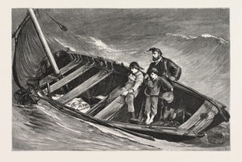 THE TOILERS OF THE SEA, FROM THE PAINTING BY W.Q. ORCHARDSON