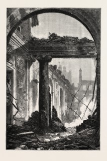 FRANCO-PRUSSIAN WAR: RUINS OF THE PALACE OF ST. CLOUD, FRANCE, 1870
