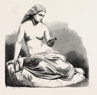 THE CARRIER PIGEON (W.C. MARSHALL, R.A., SCULPTOR. FROM THE LATE EXHIBITION OF THE ROYAL ACADEMY,