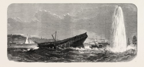 EXPERIMENTS WITH TORPEDOES IN MEDWAY, UK: BLOWING UP OF THE TERPSICHORE, EXPLOSION OF ONE OF THE