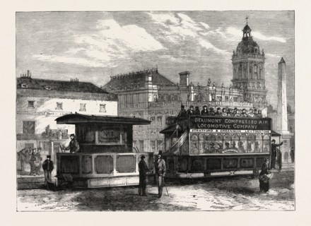 THE BEAUMONT IMPROVED COMPRESSED AIR LOCOMOTIVE FOR STREET RAILWAYS, 1882