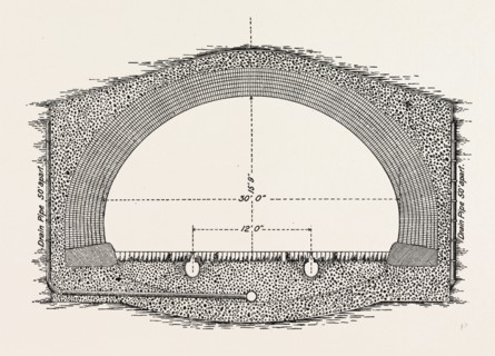 CABLE RAILWAY TUNNEL UNDER RIVER NEAR VAN BUREN STREET, CHICAGO, UNITED STATES OF AMERICA, USA, U.S