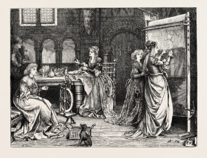NEEDLEWORK IN THE OLDEN TIME: LADIES AT TAPESTRY WORK