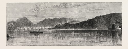 SIR BARTLE FRERE'S ANTI-SLAVERY MISSION: VIEW OF MUSCAT, ARABIA, 1873