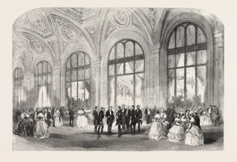 THE AMERICAN BALL, HOTEL DU LOUVRE, PARIS, FRANCE, 1856