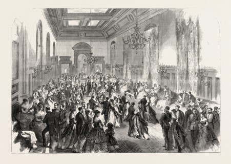 CLOSING OF THE HAVRE MARITIME EXHIBITION: BALL AT THE HOTEL DE VILLE, FRANCE, 1868