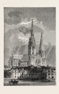 CHARTRES CATHEDRAL, FRANCE, 1871