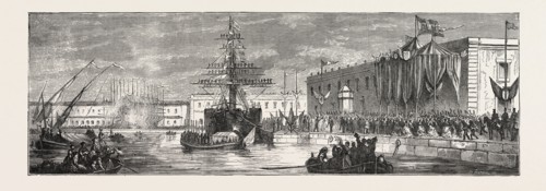 LANDING OF THE KING OF SPAIN AT CARTHAGENA, 1871