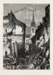 THE FRANCO-PRUSSIAN WAR: RUE DE L'EGLISE, ST. CLOUD, FRANCE, 1871