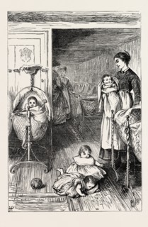 THE CRECHE, OR BABY'S HOME, IN STEPNEY, LONDON, UK, 1871: THE NURSERY