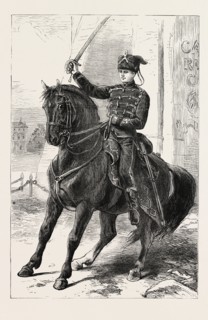THE FRANCO-PRUSSIAN WAR: THE FIRST GERMAN IN PARIS, FRANCE, 1871