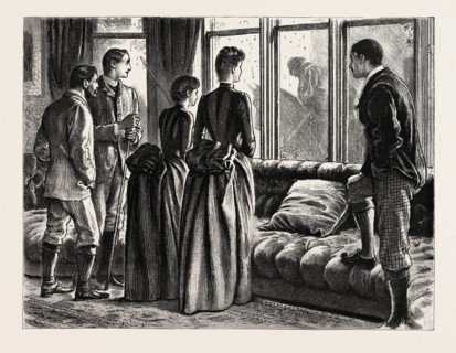 DRAWN BY GEORGE DU MAURIER, THE MYSTERY, INTERIOR.  George Louis Palmella Busson du Maurier, French