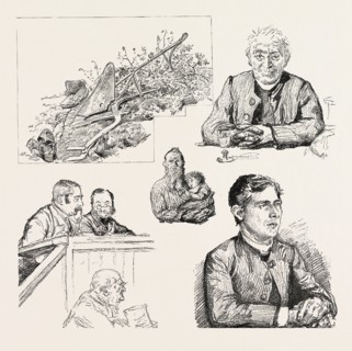 STUDIES FROM LIFE IN IRELAND, 1888 engraving