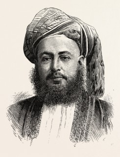 BARGASH BIN SAID, G.C.M.G., SULTAN OF ZANZIBAR, 1888 engraving