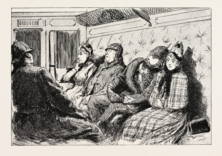 IN THE MAIL TRAIN FOR LONDON (FIRST STAGE OF THE JOURNEY), WHICH WAS STOPPED FOR OUR CONVENIENCE, I
