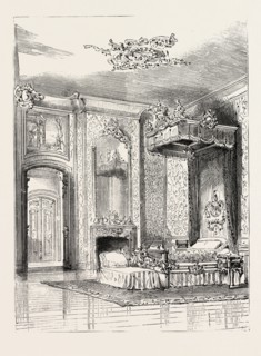 THE QUEEN'S VISIT TO BERLIN HER MAJESTY'S BEDROOM. IN THE PALACE, CHARLOTTENBURG GERMANY, 1888