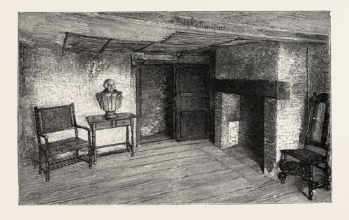 ROOM IN WHICH SHAKESPEARE WAS BORN, STRATFORD-ON-AVON, UK, britain, united kingdom, u.k., great