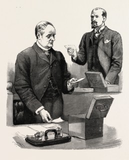 CALLING THE JURY, engraving 1890, UK, U.K., Britain, British, Europe, United Kingdom, Great