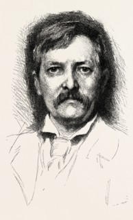 MR. H. M. STANLEY BY H. HERKOMER, engraving 1890