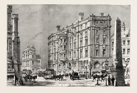 THE ROYAL SOUTH LONDON OPHTHALMIC HOSPITAL, engraving 1890, UK, U.K., Britain, British, Europe,