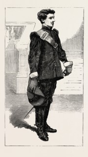 WENTWORTH, EARL OF STRAFFORD, Mr. Henry Irving, Jun., New College, engraving 1890, UK, U.K.,