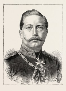 H.I.M. WILLIAM II., GERMAN EMPEROR, engraving 1890
