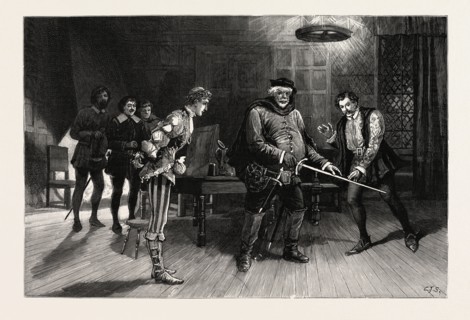 SCENE FROM THE PERFORMANCE OF HENRY IV., PART I., BY THE IRVING DRAMATIC CLUB AT THE LYCEUM THEATRE