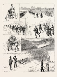 WITH THE ROYAL MARINE CYCLISTS FROM WALMER TO THE BATTLE OF TOLSFORD HILL, FROM SKETCHES BY OUR