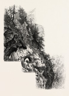 ON THE TETE NOIR, 19th century engraving