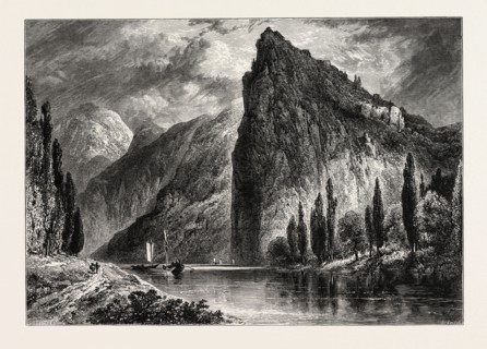 MUNSTER-AM-STEIN, GERMANY, 19th century engraving