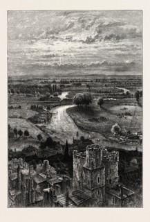 THE THAMES VALLEY, FROM THE ROUND TOWER, UK, U.K., Britain, British, Europe, United Kingdom, Great