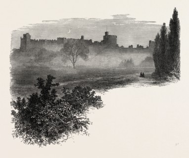 The castle from the Home Park, Windsor, UK, U.K., Britain, British, Europe, United Kingdom, Great