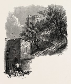 Windsor, staircase to the castle, UK, U.K., Britain, British, Europe, United Kingdom, Great