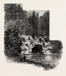 The Cascade, Virginia Water, Windsor, UK, U.K., Britain, British, Europe, United Kingdom, Great