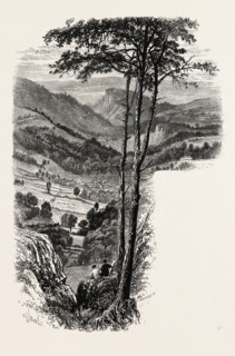 The Vale of Cromford and Matlock, from the Black Rocks, the dales of Derbyshire, country, UK, U.K.,
