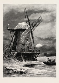The Old Hampton Windmill, SCENERY OF THE THAMES, UK, U.K., Britain, British, Europe, United