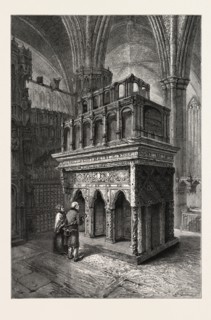 EDWARD THE CONFESSOR'S SHRINE, WESTMINSTER ABBEY, LONDON, UK, U.K., Britain, British, Europe,