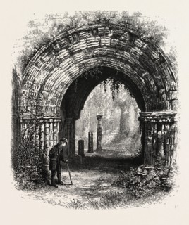 Furness Abbey, UK, U.K., Britain, British, Europe, United Kingdom, Great Britain, European, 19th