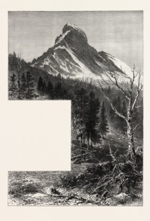 The Matterhorn, Switzerland, 19th century engraving