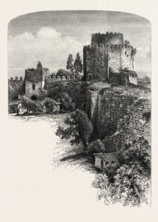 Walls of Constantinople, Istanbul, Turkey, 19th century engraving