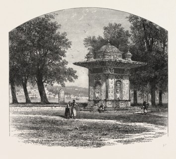 The Fountain of Sweet Waters, Constantinople, Istanbul, Turkey, 19th century engraving