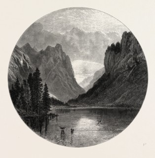 Entrance to the Hollensteinthal, Tyrol, Austria, 19th century engraving