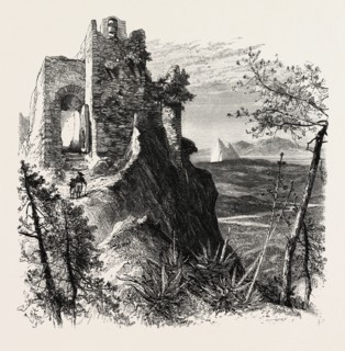 Gibraltar, from Gaucitz, 19th century engraving