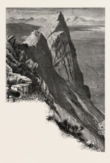 Gibraltar and Spain, 19th century engraving