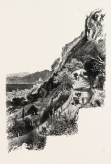 Windmill Hill road, Gibraltar and Ronda, 19th century engraving