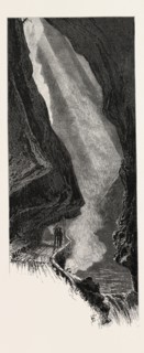 In the Gorge of Pfafers, Switzerland, 19th century engraving