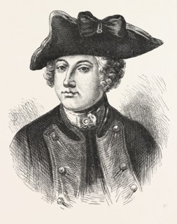 SIR JEFFERY AMHERST, officer in the British Army, 1870s engraving
