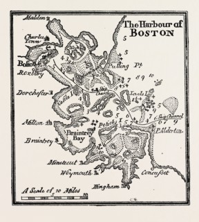 PLAN OF THE HARBOUR OF BOSTON AT THE BEGINNING OF THE 18TH CENTURY, UNITED STATES OF AMERICA, US,