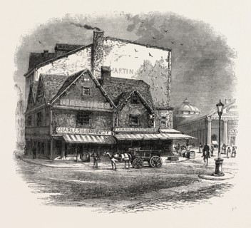OLD BUILDING AT BOSTON WHERE THE TEA PLOT IS SUPPOSED TO HAVE BEEN HATCHED, UNITED STATES OF